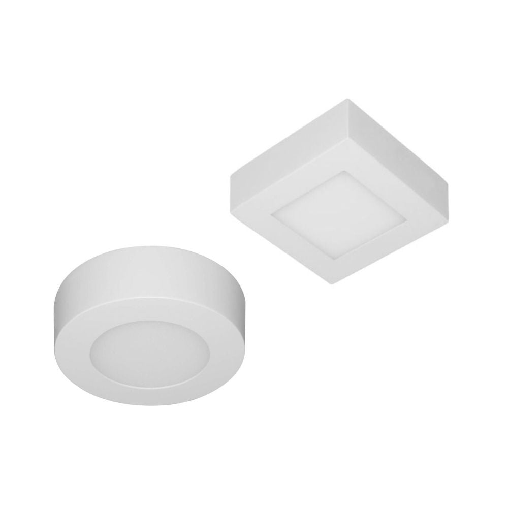 CLA SURFACETRI-1R/1S LED Oyster Light - 6W, Tri-Colour, Dimmable, Round, Square, 120mm-CLA Lighting-Ozlighting.com.au