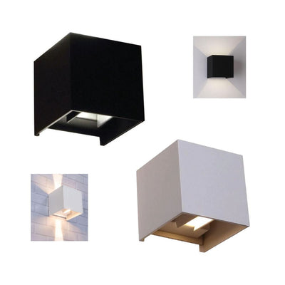 CLA TOCA - 6.8W LED Modern Exterior Adjustable Lens Cover Up/Down Wall Light IP54 - 3000K-CLA Lighting-Ozlighting.com.au