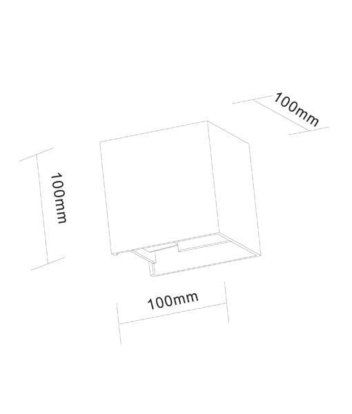 CLA TOCA LED Modern Outdoor Adjustable Lens Cover Up/Down Wall Light IP54 - 6.8W, 3000K-CLA Lighting-Ozlighting.com.au