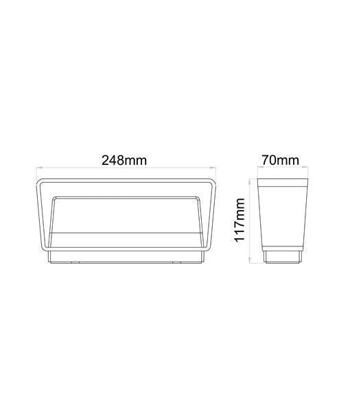 CLA TOPA LED Up/Down Wall Light - 13W, 3000K, IP65-CLA Lighting-Ozlighting.com.au
