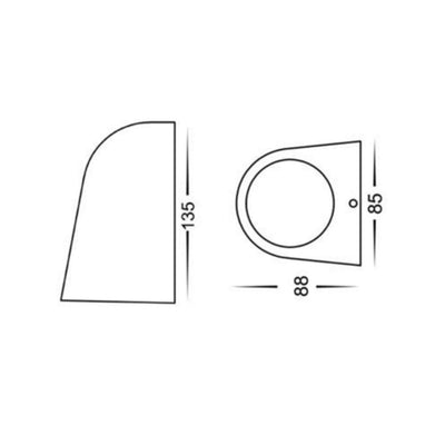 CLA TORQUE3 - GU10 Exterior Step Light Wall Light IP65 - Solid Brass-CLA Lighting-Ozlighting.com.au