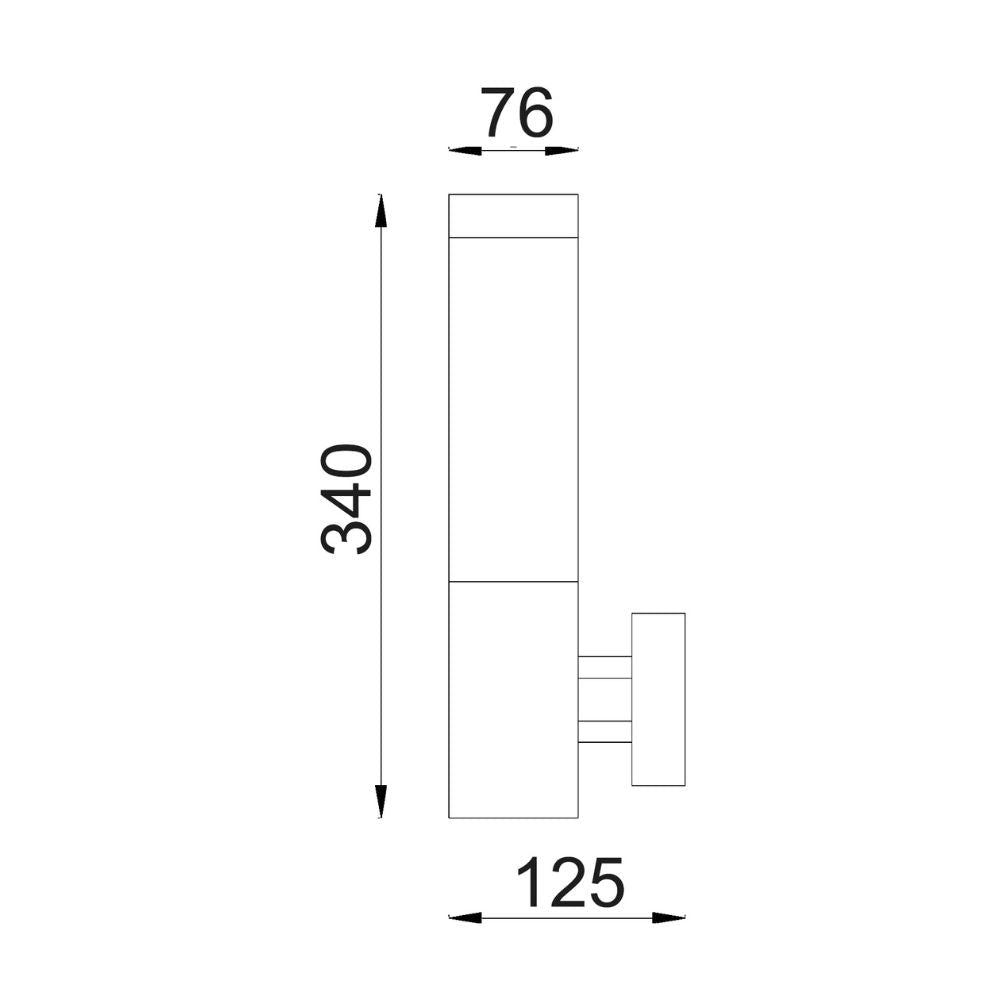 CLA TORRE - 1 Light Exterior Wall Light IP44-CLA Lighting-Ozlighting.com.au