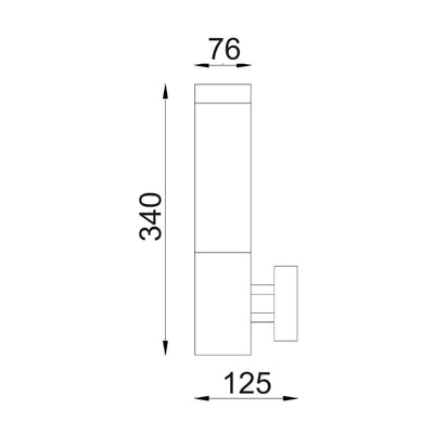 CLA TORRE - 1 Light Exterior Wall Light IP44-CLA Lighting-Ozlighting.com.au