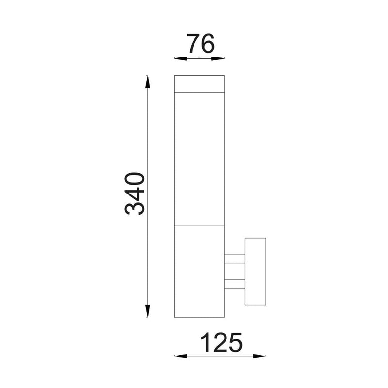 CLA TORRE - 1 Light Exterior Wall Light IP44-CLA Lighting-Ozlighting.com.au