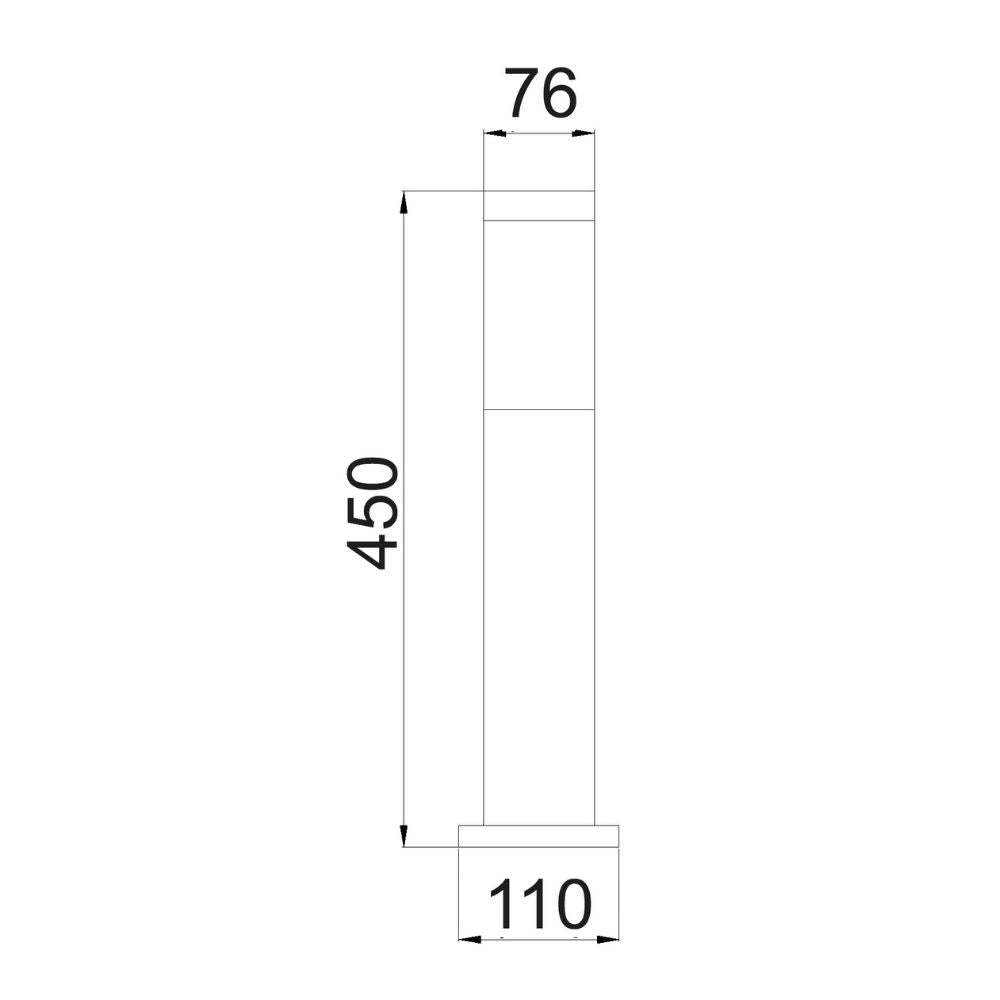 CLA TORRE Bollard Light - IP44, 450mm, 1000mm-CLA Lighting-Ozlighting.com.au