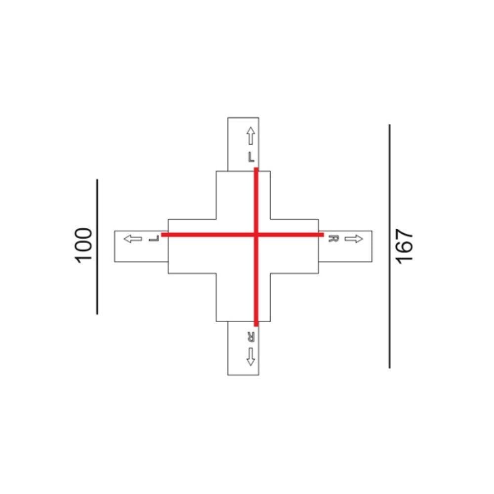 CLA TRACK-ACC - 3 Wire 1 Circuit / 4 Wire 3 Circuit Track-CLA Lighting-Ozlighting.com.au