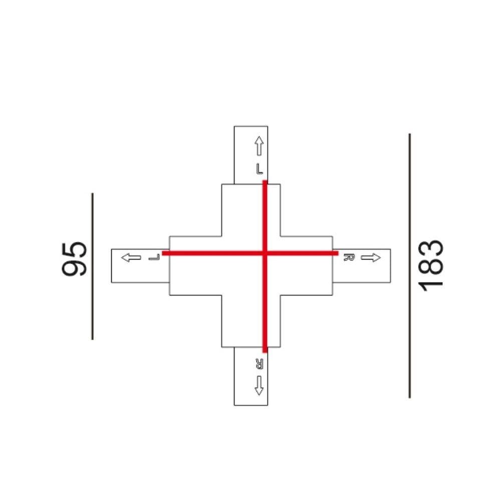 CLA TRACK-ACC - 3 Wire 1 Circuit / 4 Wire 3 Circuit Track-CLA Lighting-Ozlighting.com.au