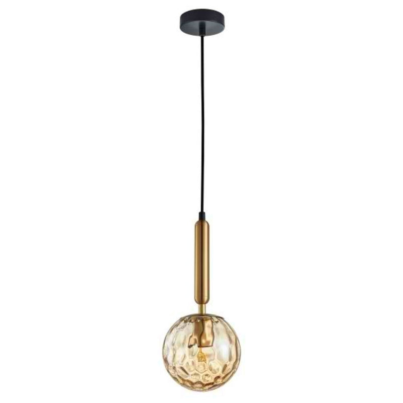 CLA TRATTINO - 1/3 Light Spherical Glass Brass Highlight Pendant Lights IP20-CLA Lighting-Ozlighting.com.au