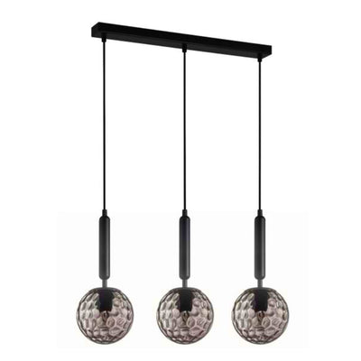 CLA TRATTINO - 1/3 Light Spherical Glass Brass Highlight Pendant Lights IP20-CLA Lighting-Ozlighting.com.au