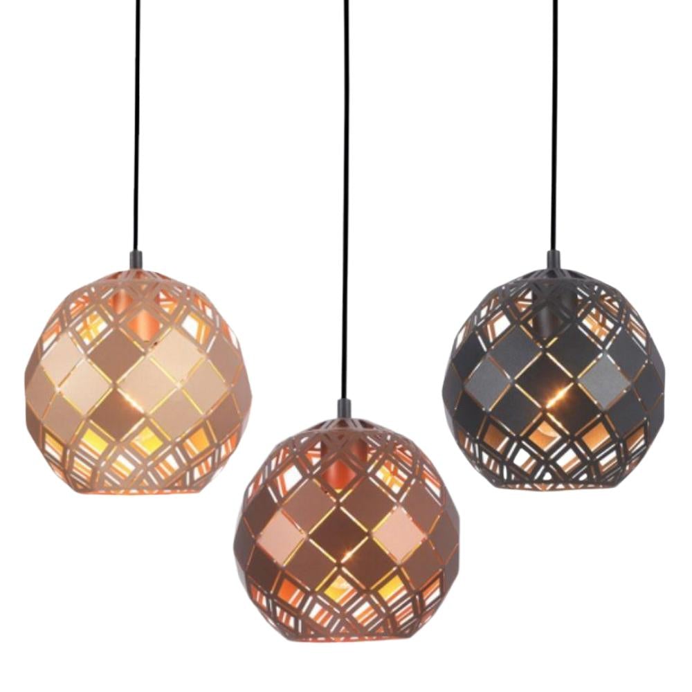CLA TUILE - Tiled Iron Pendant Lights-CLA Lighting-Ozlighting.com.au