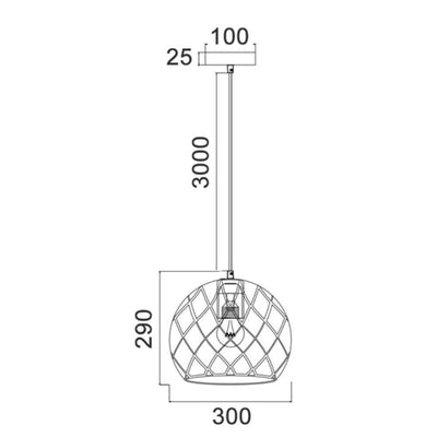 CLA TUILE - Tiled Iron Pendant Lights-CLA Lighting-Ozlighting.com.au