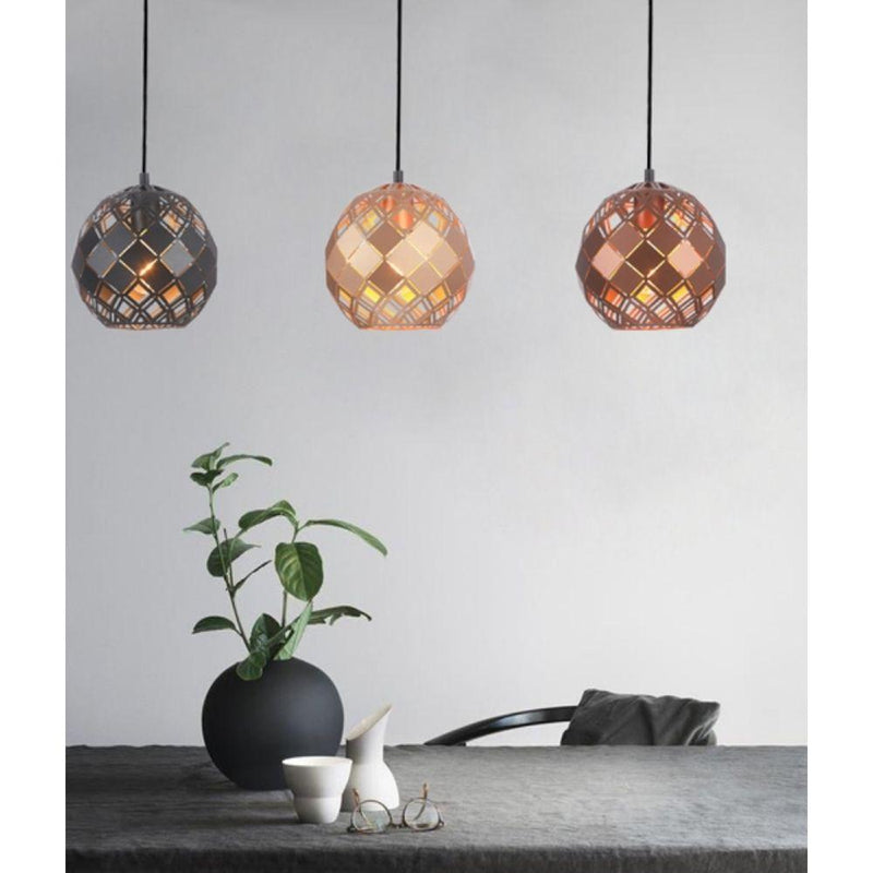CLA TUILE - Tiled Iron Pendant Lights-CLA Lighting-Ozlighting.com.au