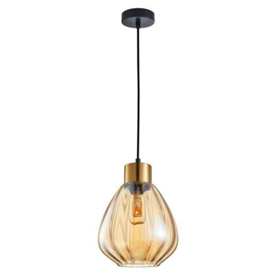 CLA TULIP - 1/3 Light Interior Wine Glass Ribbed Pendant Lights-CLA Lighting-Ozlighting.com.au