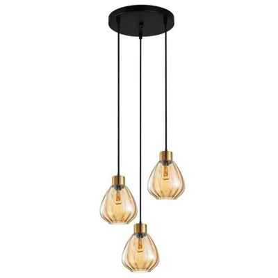 CLA TULIP - 1/3 Light Interior Wine Glass Ribbed Pendant Lights-CLA Lighting-Ozlighting.com.au