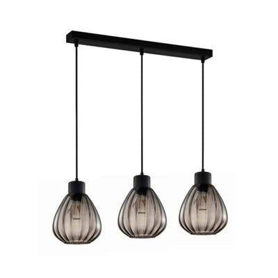 CLA TULIP - 1/3 Light Interior Wine Glass Ribbed Pendant Lights-CLA Lighting-Ozlighting.com.au