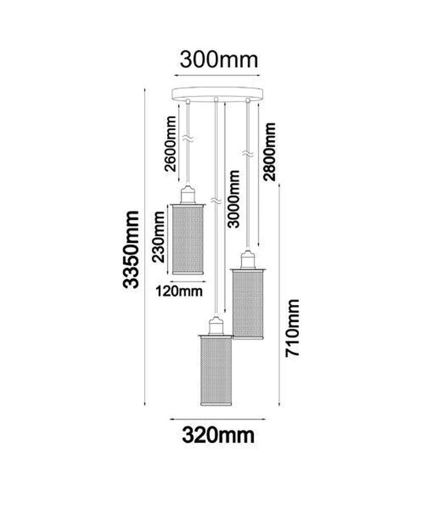 CLA VENETO Pendant - 1/3 Light-CLA Lighting-Ozlighting.com.au