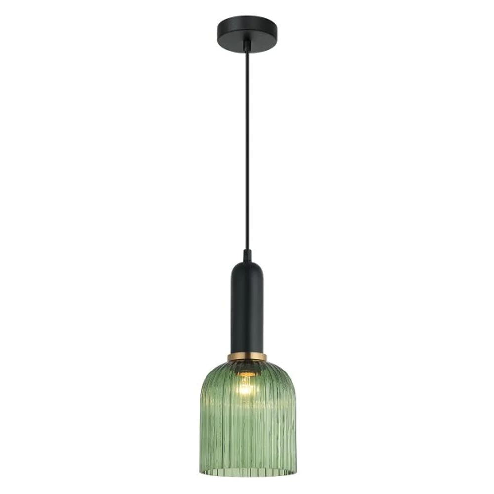 CLA VINTAJ - 1 Light Ellipse Ribbed Glass Pendant Lights-CLA Lighting-Ozlighting.com.au