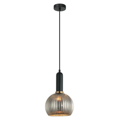 CLA VINTAJ - 1 Light Wine Glass Ribbed Glass Pendant Lights-CLA Lighting-Ozlighting.com.au