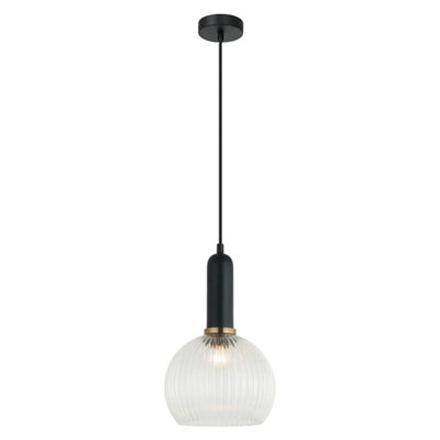 CLA VINTAJ - 1 Light Wine Glass Ribbed Glass Pendant Lights-CLA Lighting-Ozlighting.com.au