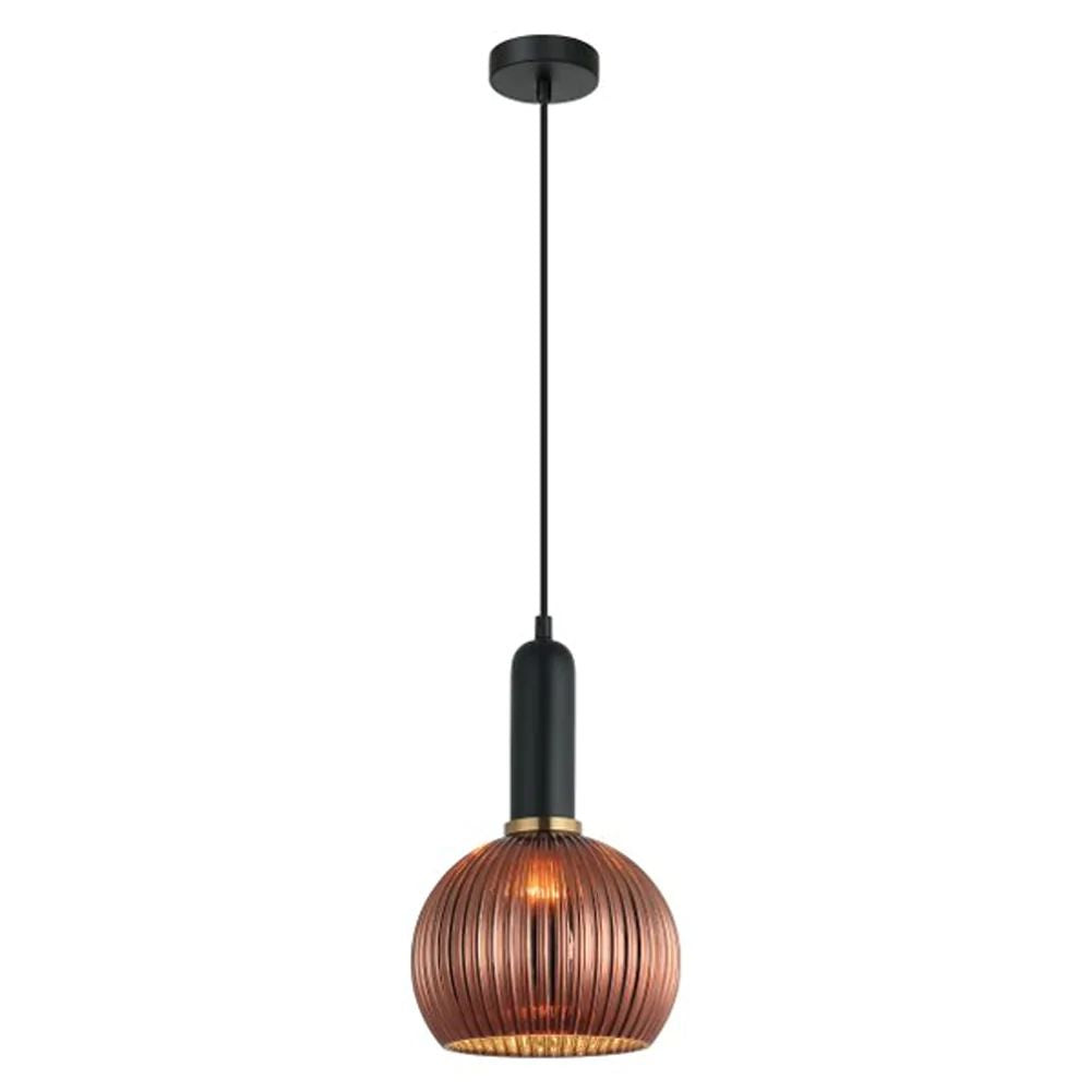 CLA VINTAJ Pendant - 1 Light, Wine Glass, Ribbed Glass-CLA Lighting-Ozlighting.com.au