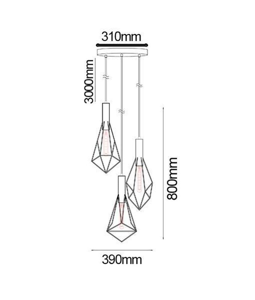 CLA WHITEBAND Pendant - 1/3 Light-CLA Lighting-Ozlighting.com.au