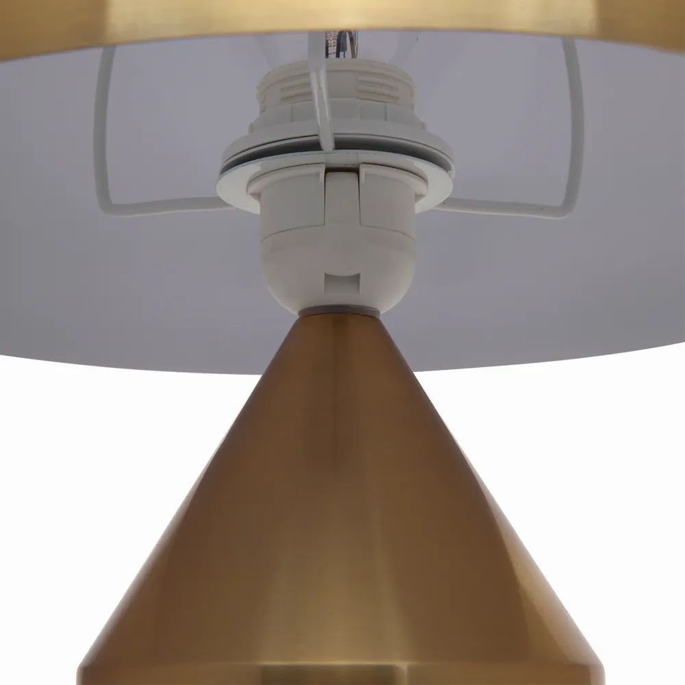 Cafe Lighting AJAY Table Lamp - Modernist Brass-Finished-Cafe Lighting-Ozlighting.com.au