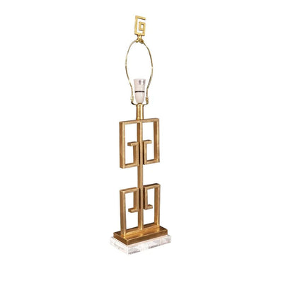 Cafe Lighting ARGOS - Greek Key Iron Harp & Finial Table Lamp-Cafe Lighting-Ozlighting.com.au