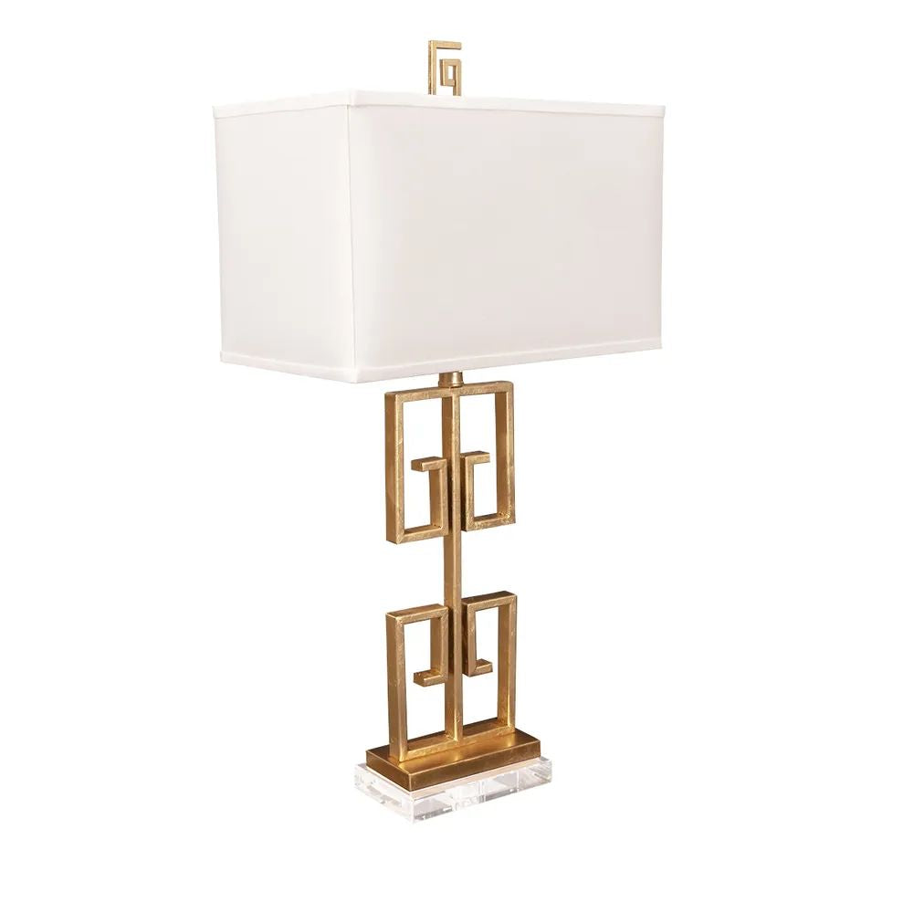 Cafe Lighting ARGOS Table Lamp - Greek Key Iron Harp & Finial-Cafe Lighting-Ozlighting.com.au