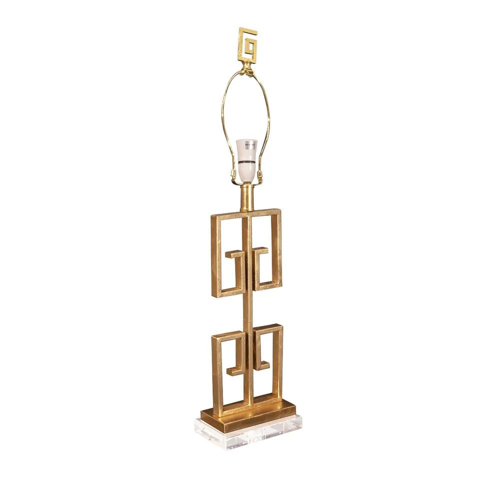 Cafe Lighting ARGOS Table Lamp - Greek Key Iron Harp & Finial-Cafe Lighting-Ozlighting.com.au