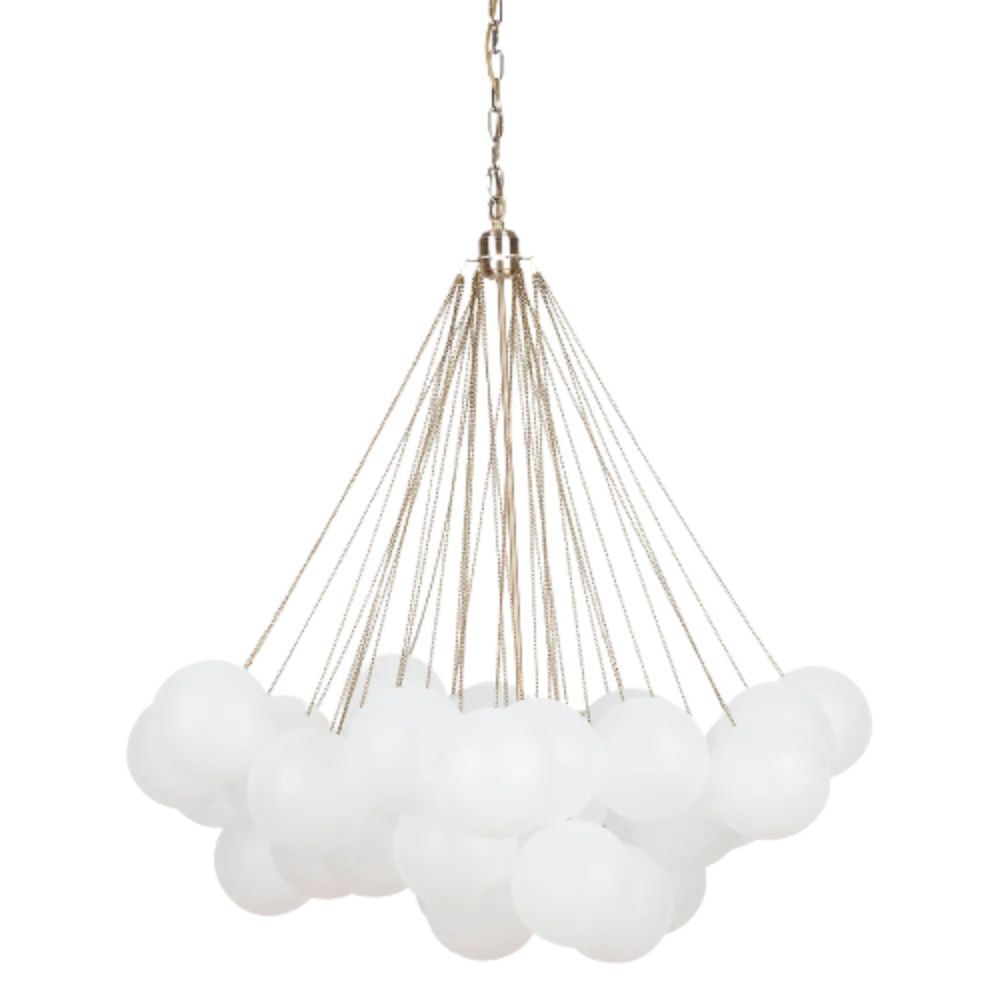 Cafe Lighting CLOUD - 3 Light Medium/Large Glass Opal Ball Cloud Cluster Pendant-Cafe Lighting-Ozlighting.com.au
