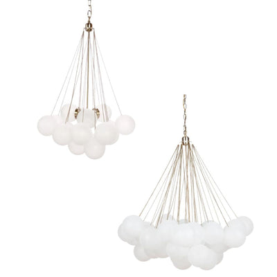 Cafe Lighting CLOUD - 3 Light Medium/Large Glass Opal Ball Cloud Cluster Pendant-Cafe Lighting-Ozlighting.com.au