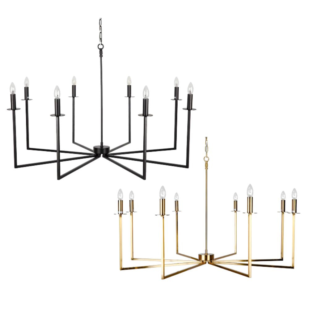 Cafe Lighting COHEN Chandelier - 8 Light-Cafe Lighting-Ozlighting.com.au