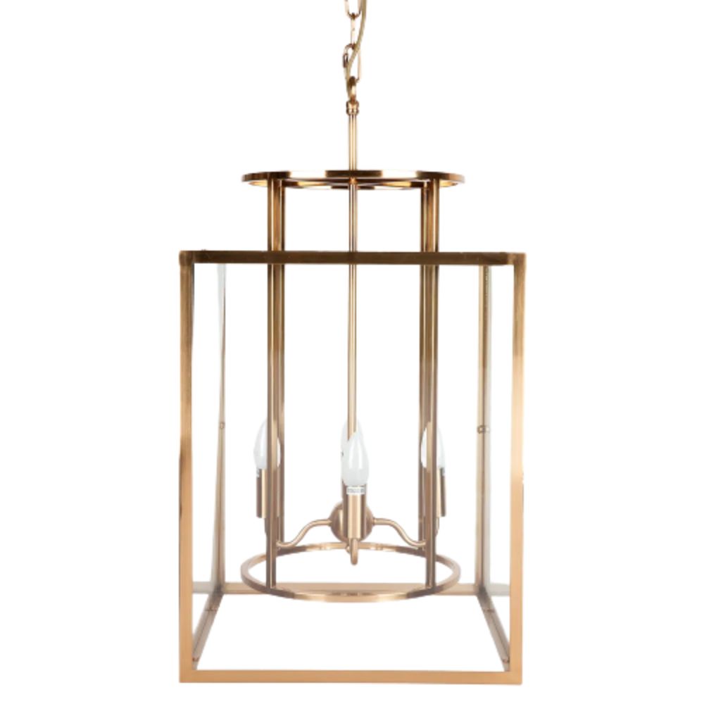 Cafe Lighting CONCORD - 2/4 Light Small/Large Metal Cage Lantern Pendant-Cafe Lighting-Ozlighting.com.au