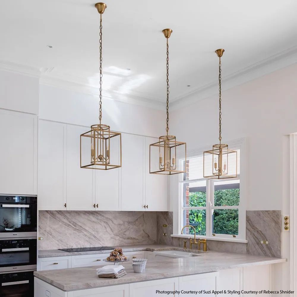 Cafe Lighting CONCORD - 2/4 Light Small/Large Metal Cage Lantern Pendant-Cafe Lighting-Ozlighting.com.au