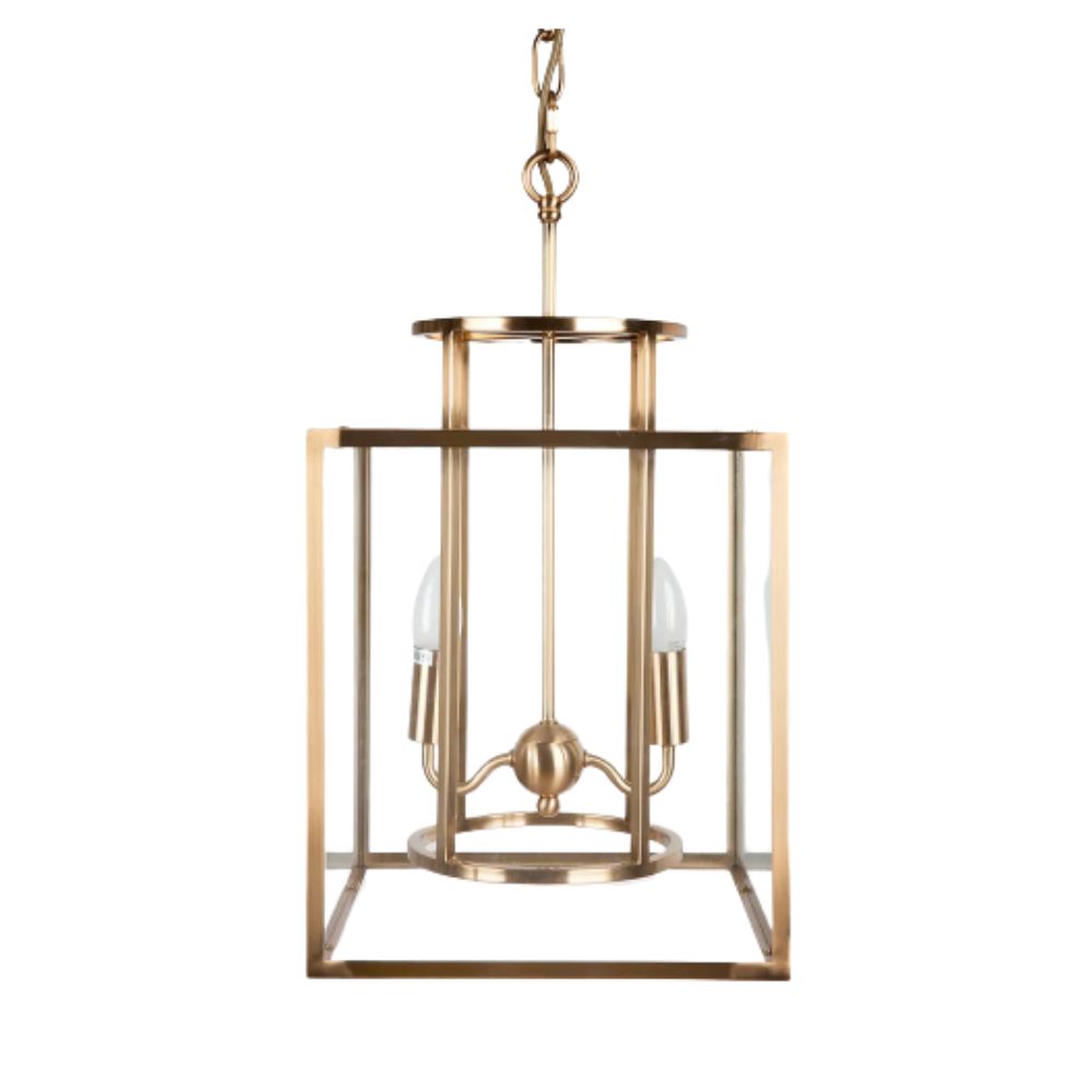 Cafe Lighting CONCORD Pendant - 2/4 Light Small/Large Metal Cage Lantern-Cafe Lighting-Ozlighting.com.au