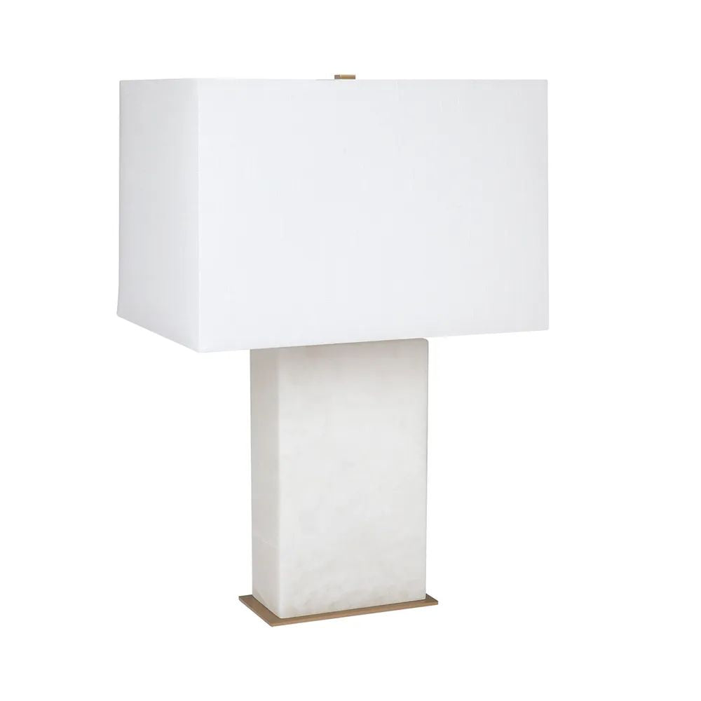 Cafe Lighting DOMINIQUE - 25W Alabaster Table Lamp-Cafe Lighting-Ozlighting.com.au