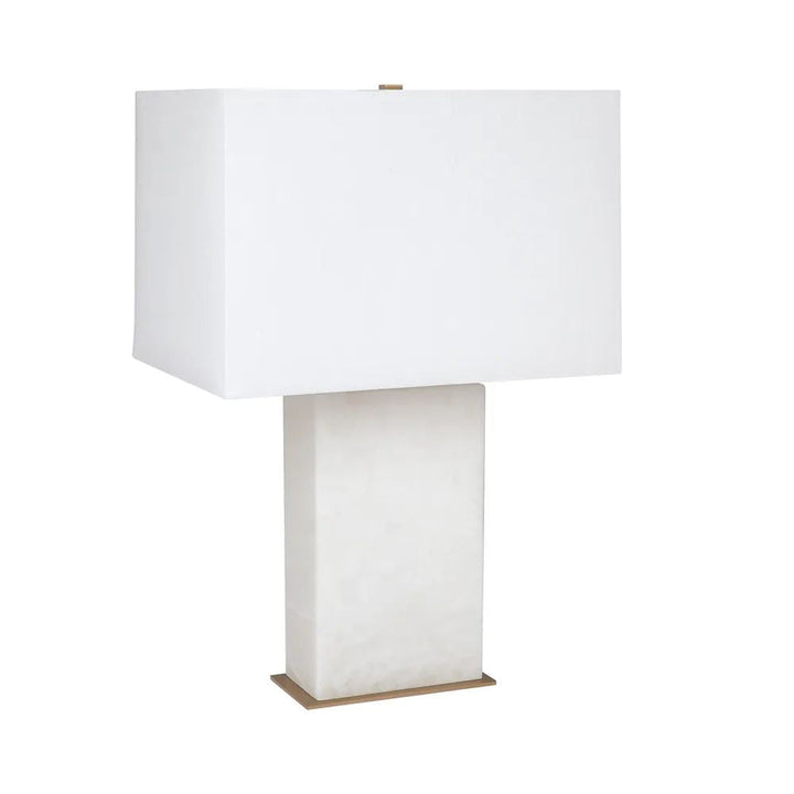 Cafe Lighting DOMINIQUE - 25W Alabaster Table Lamp-Cafe Lighting-Ozlighting.com.au