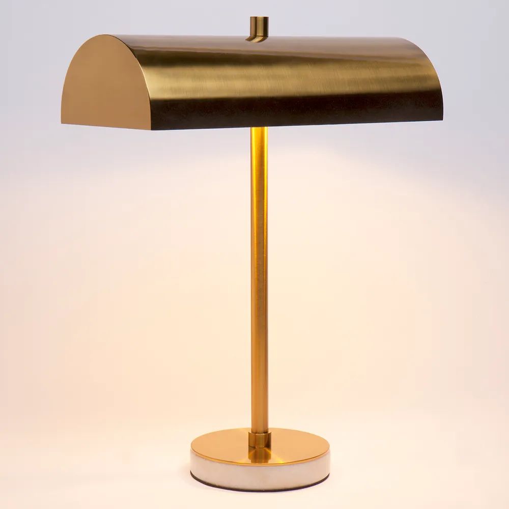 Cafe Lighting HAMLIN - Brushed Brass Desk Lamp-Cafe Lighting-Ozlighting.com.au