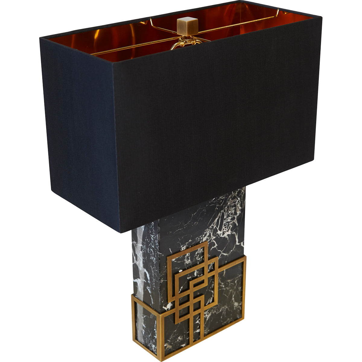 Cafe Lighting HEARST - Black Marble Table Lamp-Cafe Lighting-Ozlighting.com.au