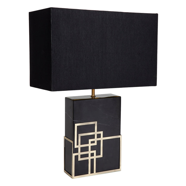 Cafe Lighting HEARST - Black Marble Table Lamp-Cafe Lighting-Ozlighting.com.au
