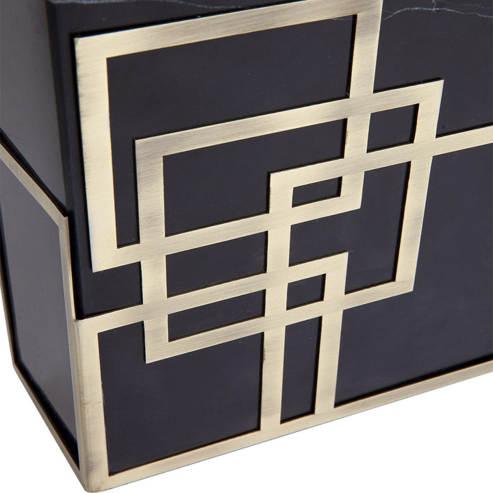 Cafe Lighting HEARST - Black Marble Table Lamp-Cafe Lighting-Ozlighting.com.au
