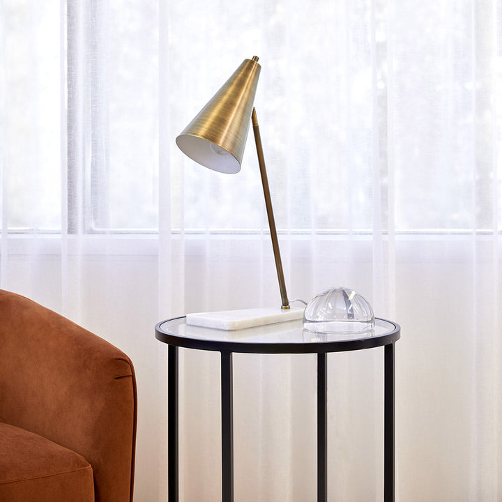 Cafe Lighting JAGGAR - Marble Task Desk And Table Lamp-Cafe Lighting-Ozlighting.com.au