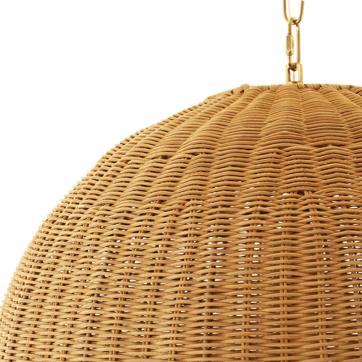 Cafe Lighting LAGUNA - 50cm Rattan Ball Pendant-Cafe Lighting-Ozlighting.com.au