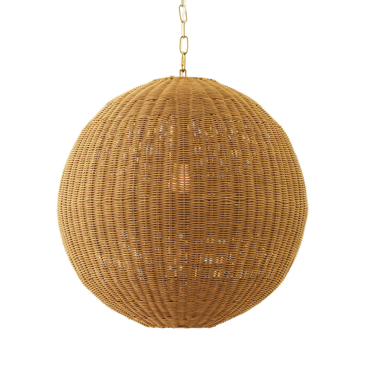 Cafe Lighting LAGUNA Pendant - 50cm Rattan Ball-Cafe Lighting-Ozlighting.com.au