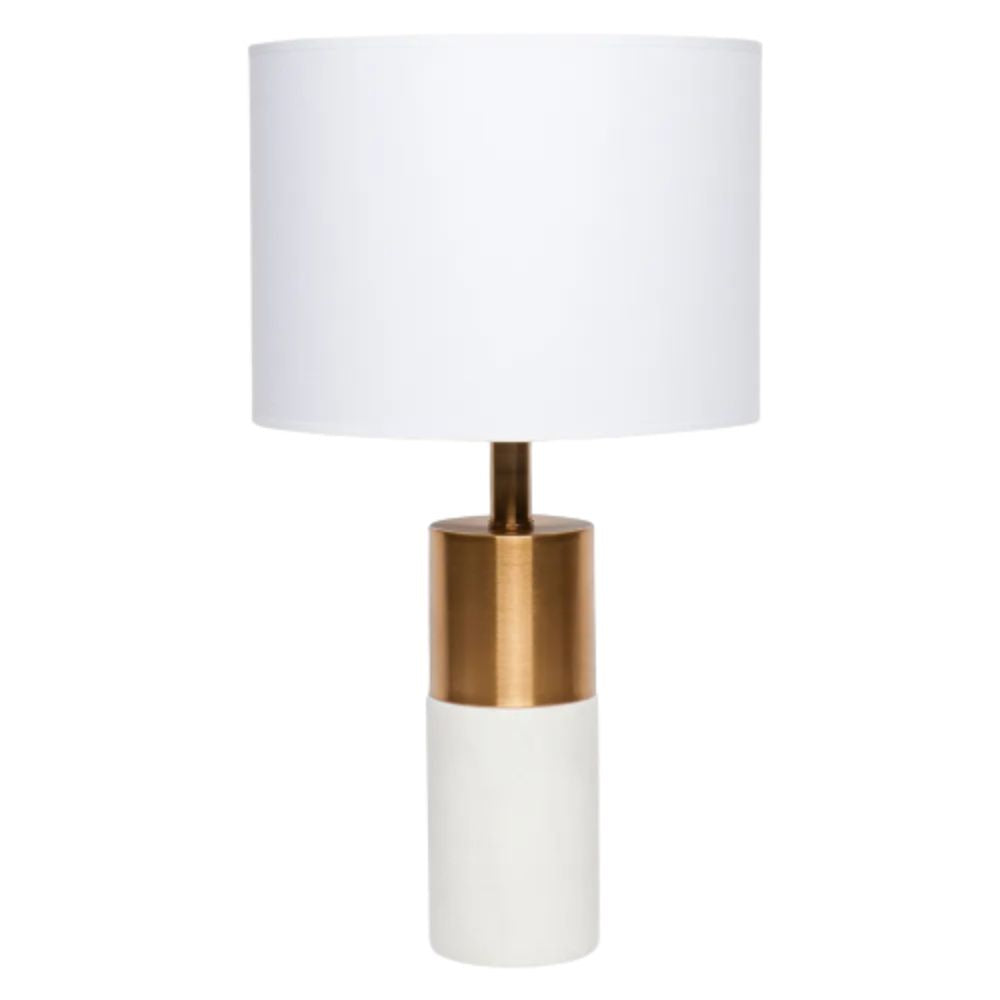 Cafe Lighting LANE Table Lamp - White Marble And Metal-Cafe Lighting-Ozlighting.com.au