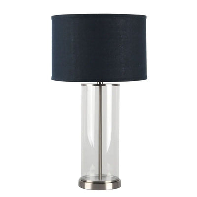 Cafe Lighting LEFT BANK - Cylindrical Clear Glass Table Lamp-Cafe Lighting-Ozlighting.com.au