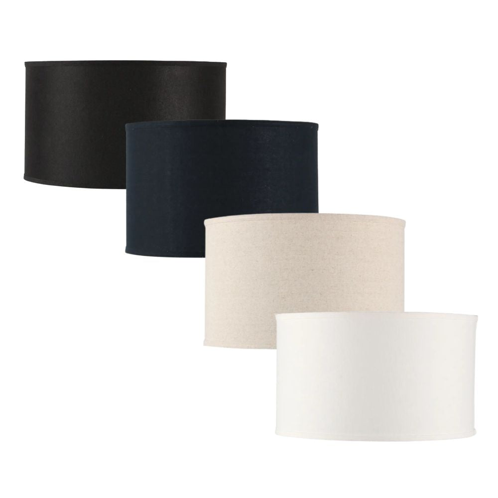 Cafe Lighting LEFT BANK Lamp Shade Only - Linen Drum, TABLE LAMP BASE/SUSPENSION REQUIRED-Cafe Lighting-Ozlighting.com.au