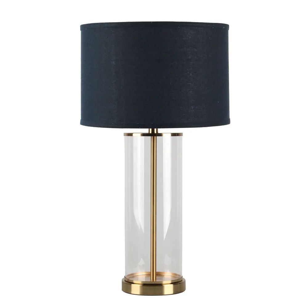 Cafe Lighting LEFT BANK Table Lamp - Cylindrical Clear Glass-Cafe Lighting-Ozlighting.com.au