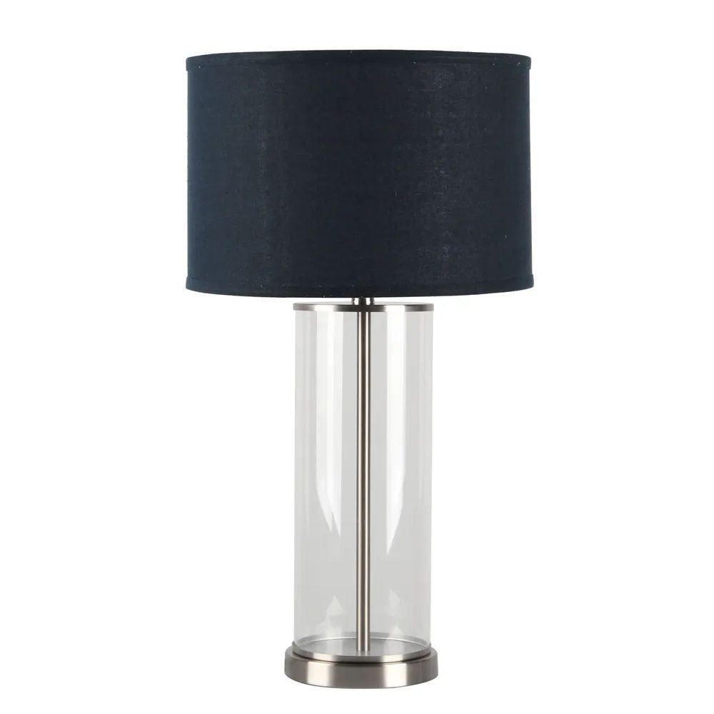 Cafe Lighting LEFT BANK Table Lamp - Cylindrical Clear Glass-Cafe Lighting-Ozlighting.com.au