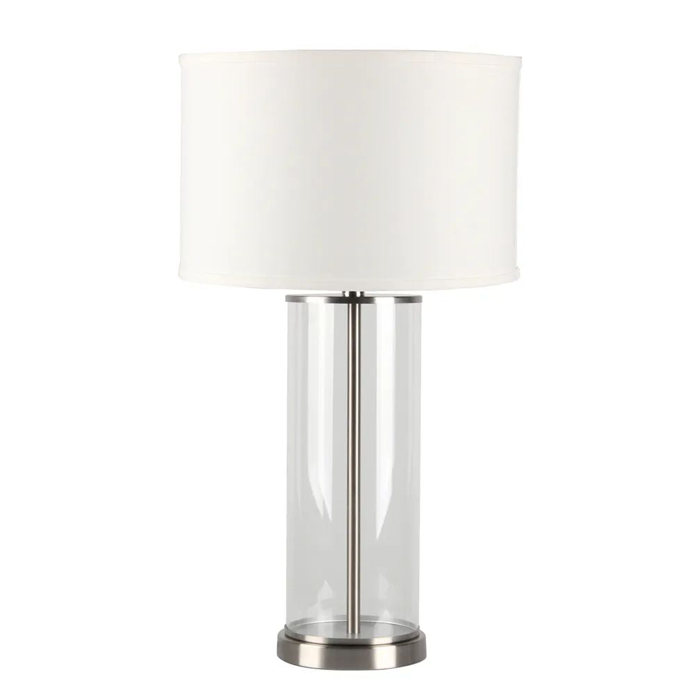 Cafe Lighting LEFT BANK Table Lamp - Cylindrical Clear Glass-Cafe Lighting-Ozlighting.com.au